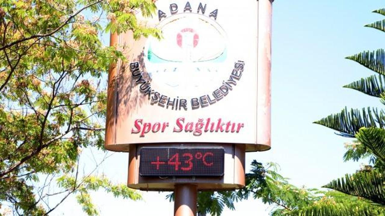 Adana'da termometreler 43 dereceyi g&ouml;sterdi!