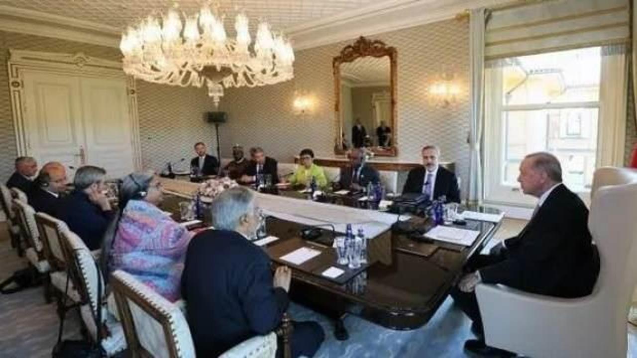 Başkan Erdoğan, D-8 Dışişleri Bakanlarını kabul etti!