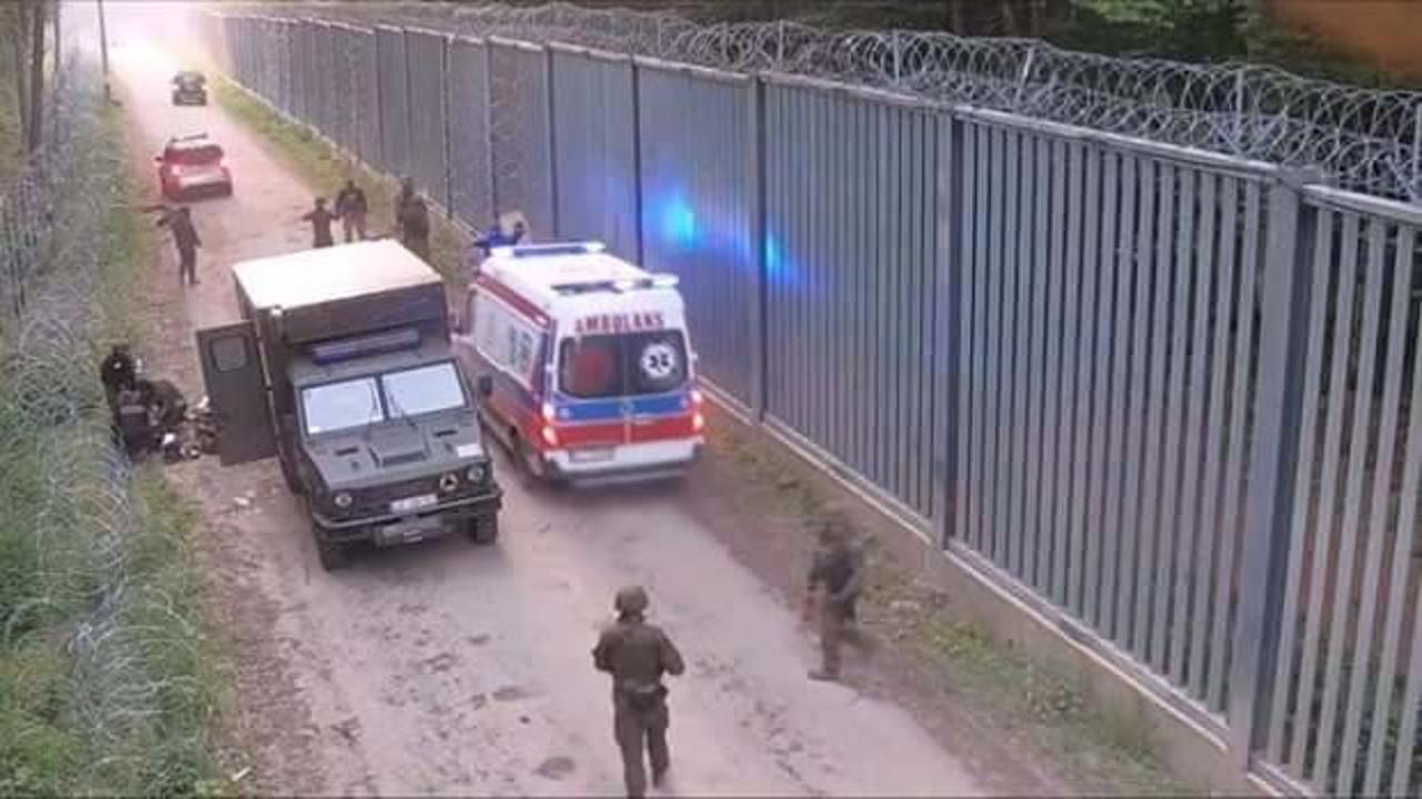 Belarus-Polonya sınırında g&ouml;&ccedil;menin bı&ccedil;akladığı Polonyalı asker &ouml;ld&uuml;