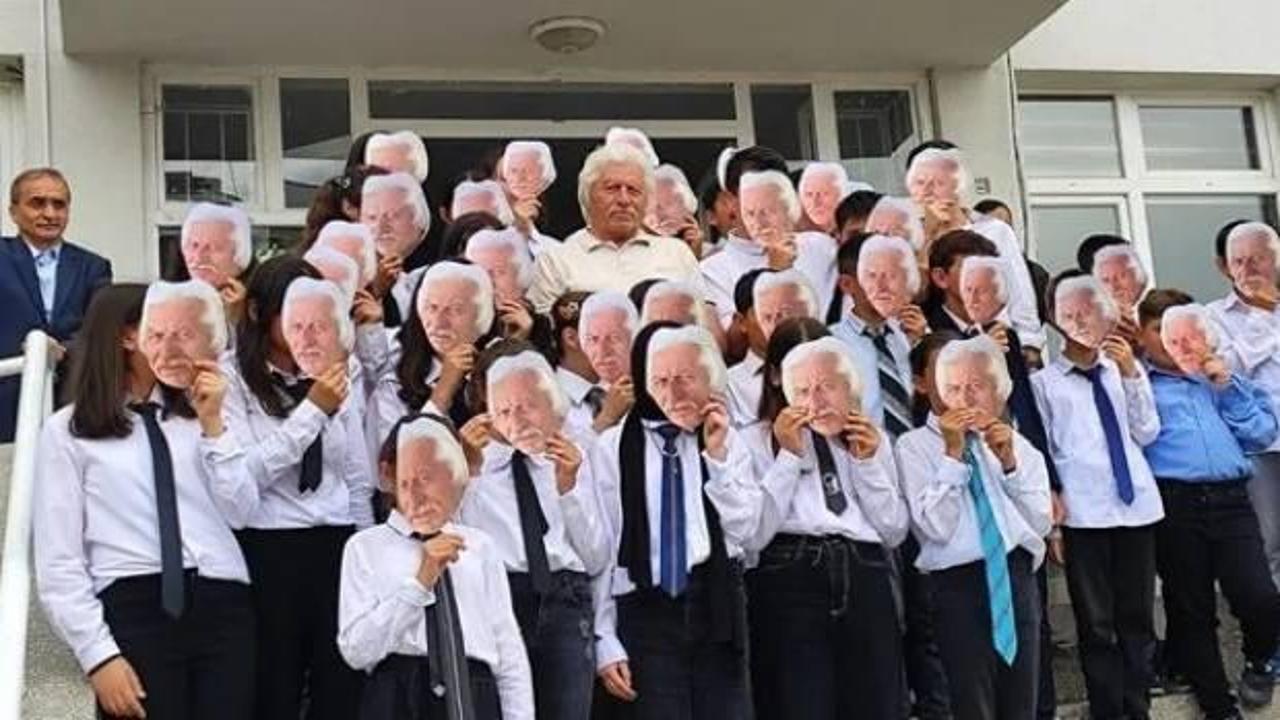 Emekli olan öğretmene duygusal veda!