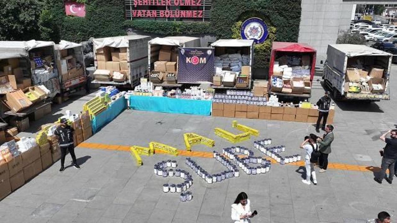 İstanbul'da ka&ccedil;ak&ccedil;ılık operasyonu: 1,6 milyon yedek par&ccedil;a ele ge&ccedil;irildi