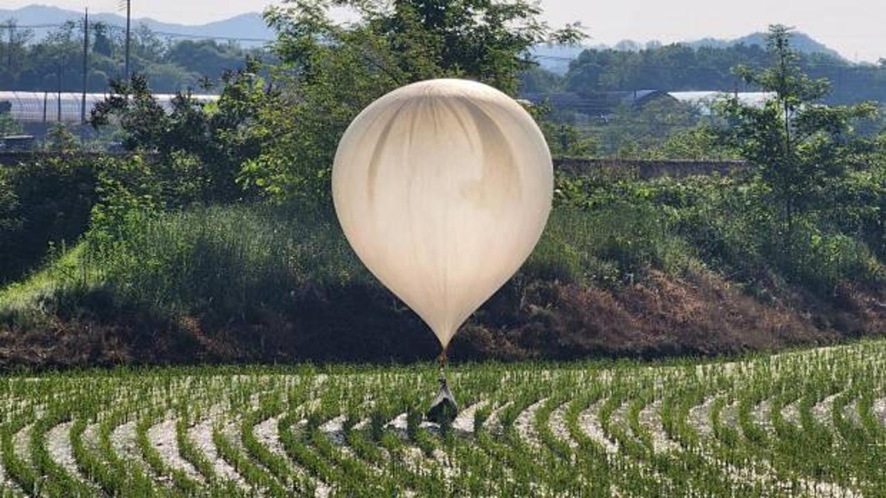 Kuzey Kore, Güney Kore'ye yine "çöp balonu" gönderdi