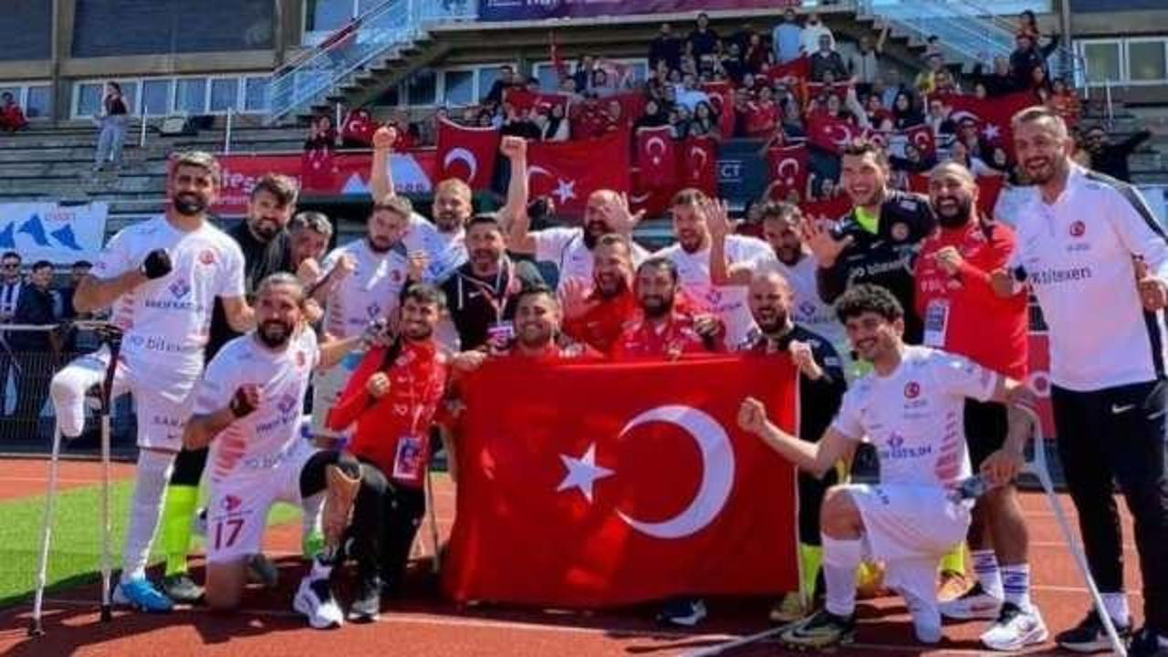 Şahinbeyli Ampute oyuncular, milli takımla Avrupa'ya damga vurdu