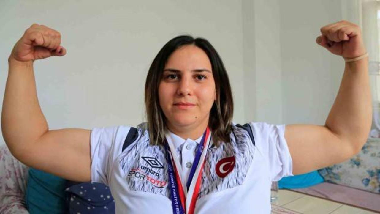 Simge Elif Poyraz’ın kolları engel tanımıyor! Kendi kilosunun 1,5 katını kaldırabiliyor