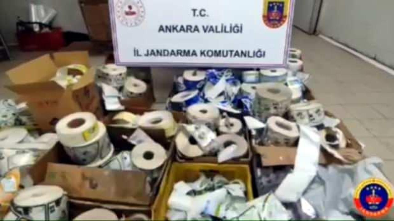 Ankara'da toptancılara operasyon! Tonlarca sahte gıdanın değeri dudak uçuklattı