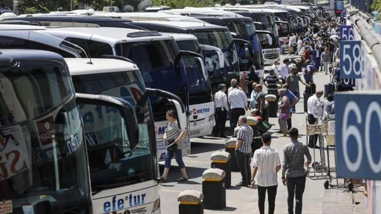 Büyük İstanbul Otogarı'nda bayram yoğunluğu