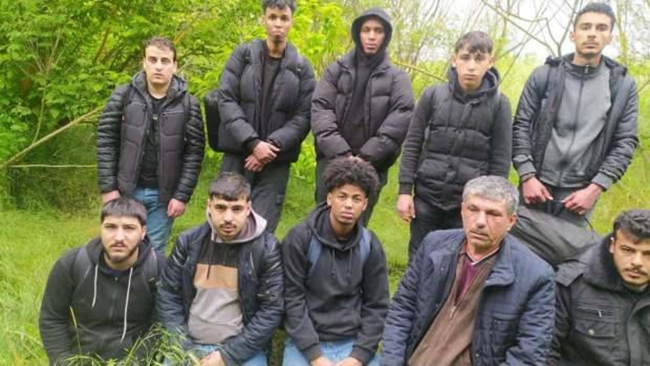 Edirne ve Kırklareli'nde 40 d&uuml;zensiz g&ouml;&ccedil;men yakalandı: &Uuml;lkelerine g&ouml;nderilecekler
