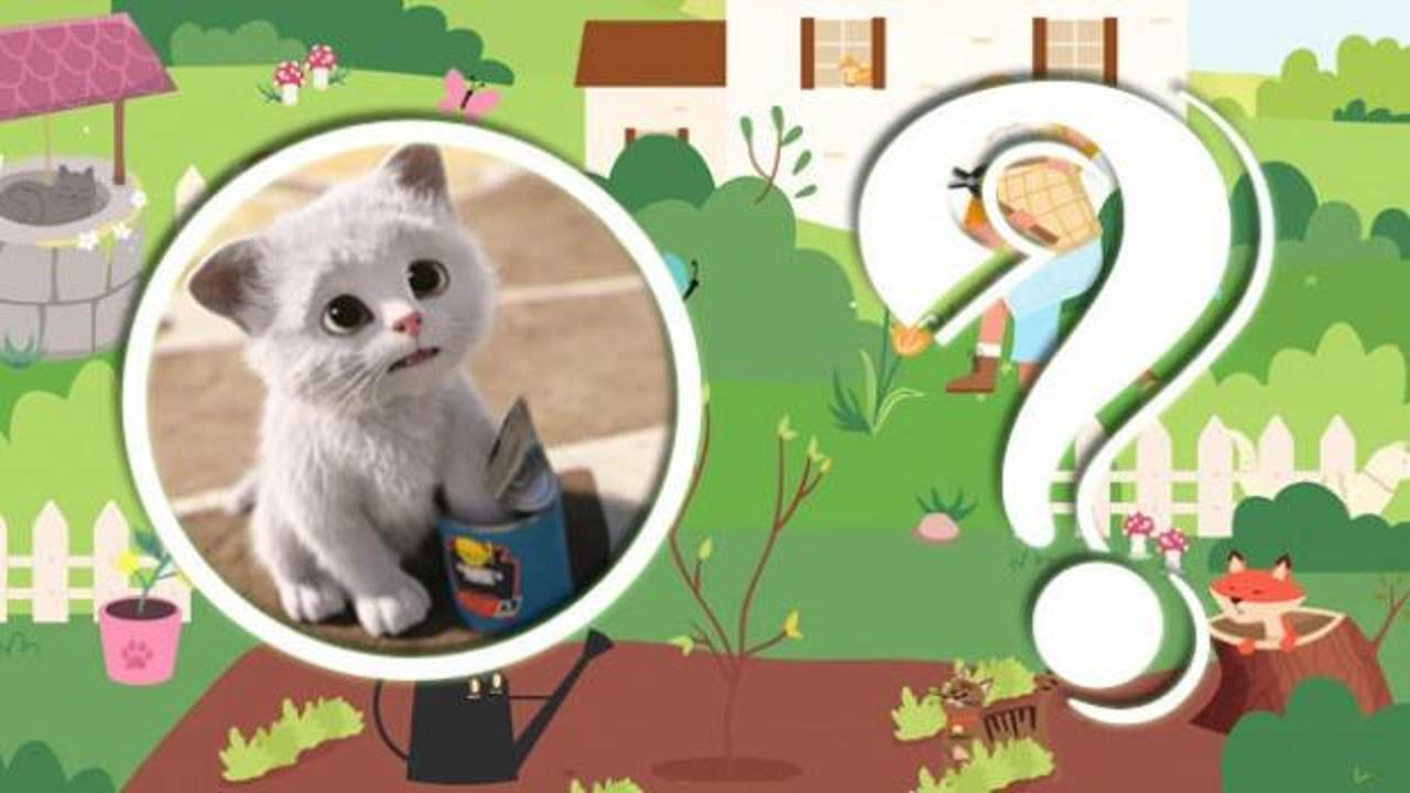 Gizli nesne bulmacaları: Bahçede saklı macera, yedi gizli kedinin izini sürün!
