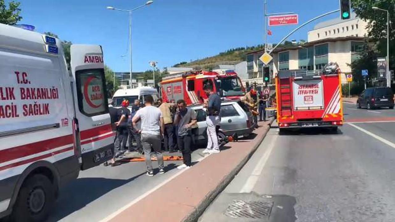 Kağıthane'de kaza: 5 yaralı