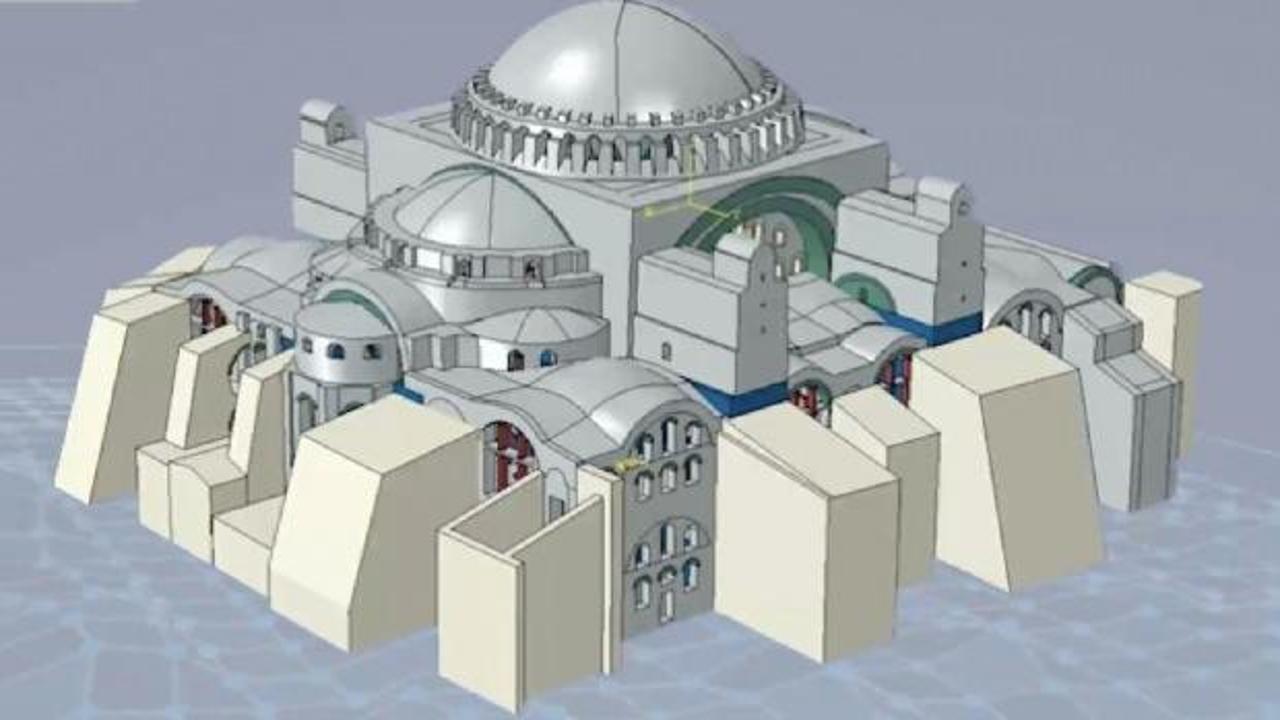 Ayasofya'ya deprem önlemi: Dijital ikizi çıkarıldı