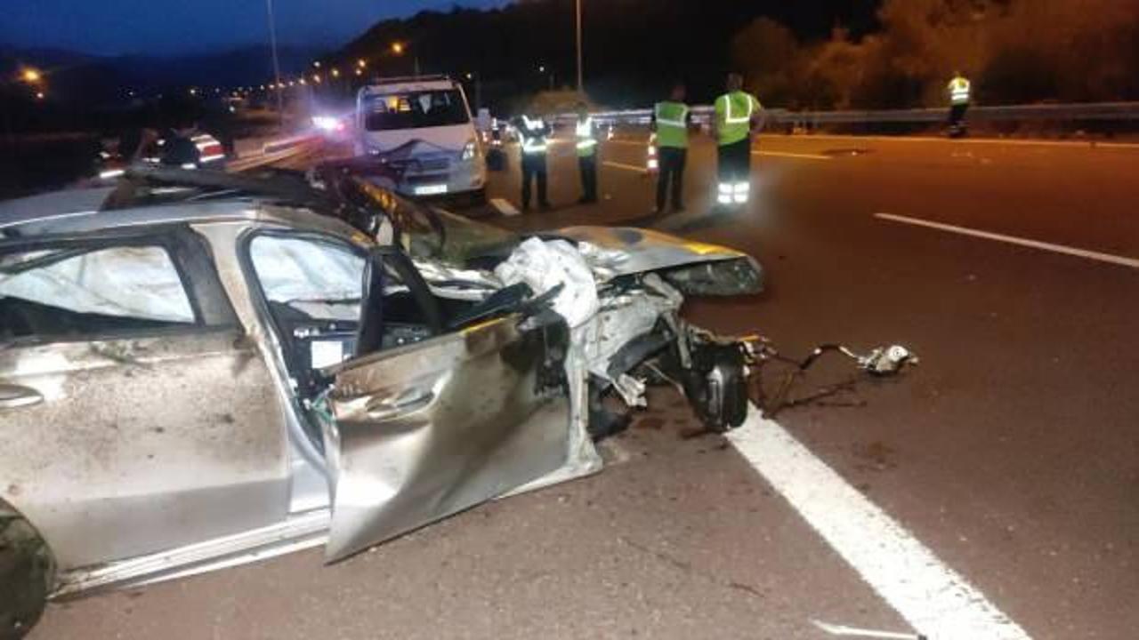 Bursa’da otoyolda feci kaza: 2 ölü, 6 yaralı