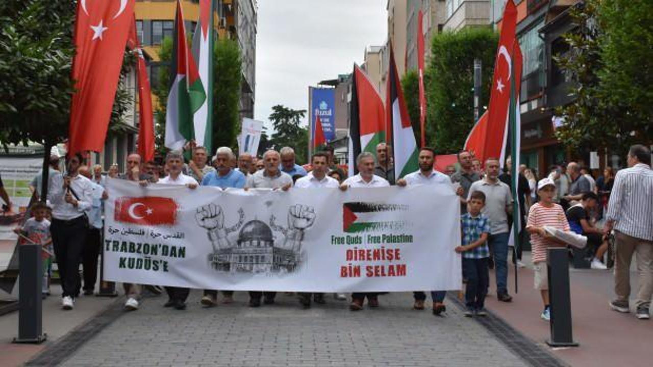 Filistin'e destek y&uuml;r&uuml;y&uuml;ş&uuml;nde İslam alemine sert s&ouml;zler: Birlik olamadık