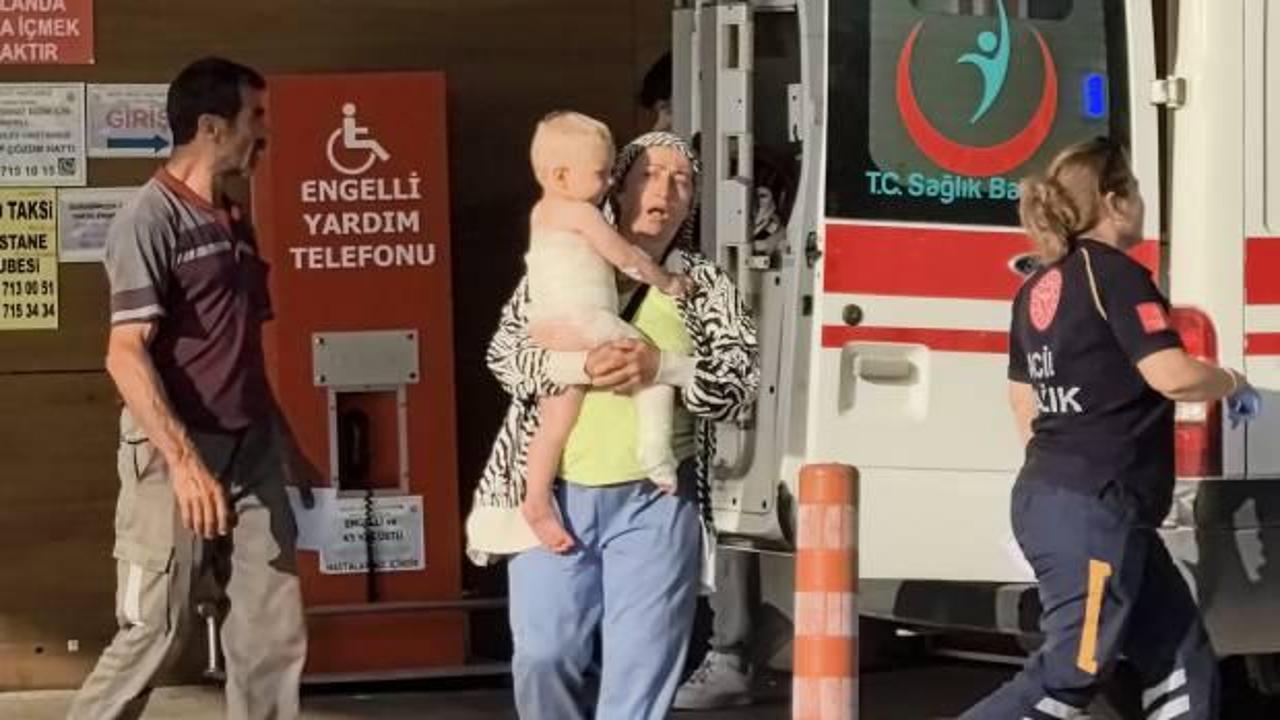 Bebeğin &uuml;zerine kaynar su d&ouml;k&uuml;ld&uuml;! Minik Kadirhan tedavi altında