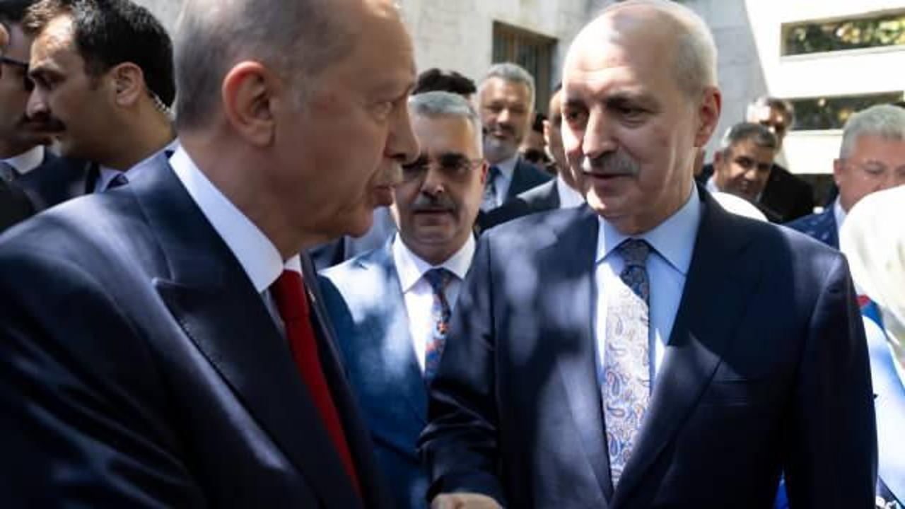 Cumhurbaşkanı Erdoğan, TBMM Başkanı Kurtulmuş'u ziyaret etti