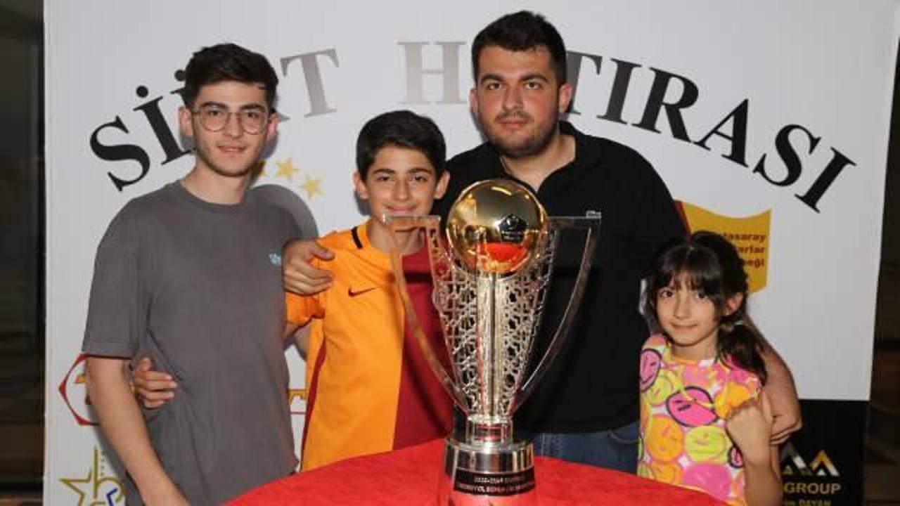 Galatasaray'ın şampiyonluk kupası Siirt'te