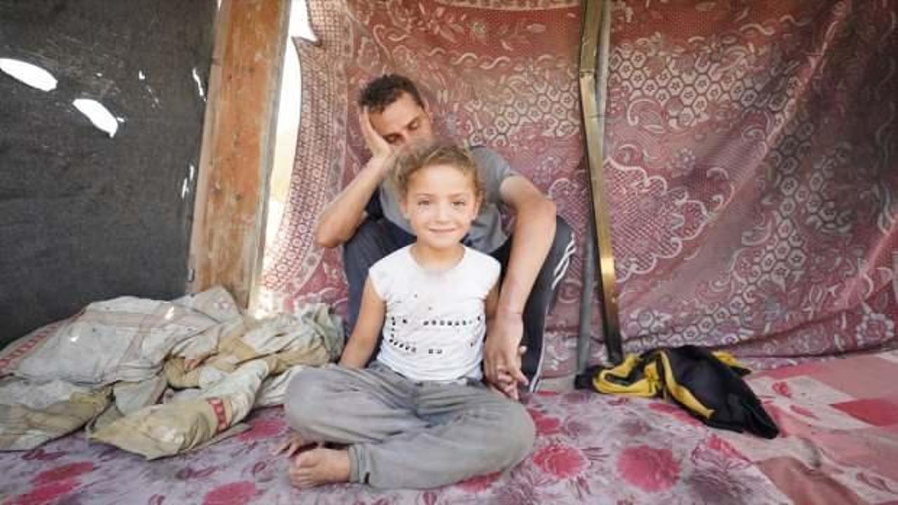 Katil İsrail'in bir ay esir tuttuğu Bedir Dahlan'ın eşi: Beni ve kızını tanımıyor gibi