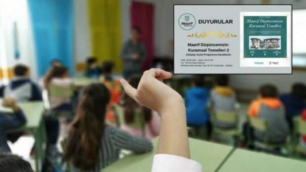 Maarif Platformu çalıştayı 29-30 Haziran'da başlıyor