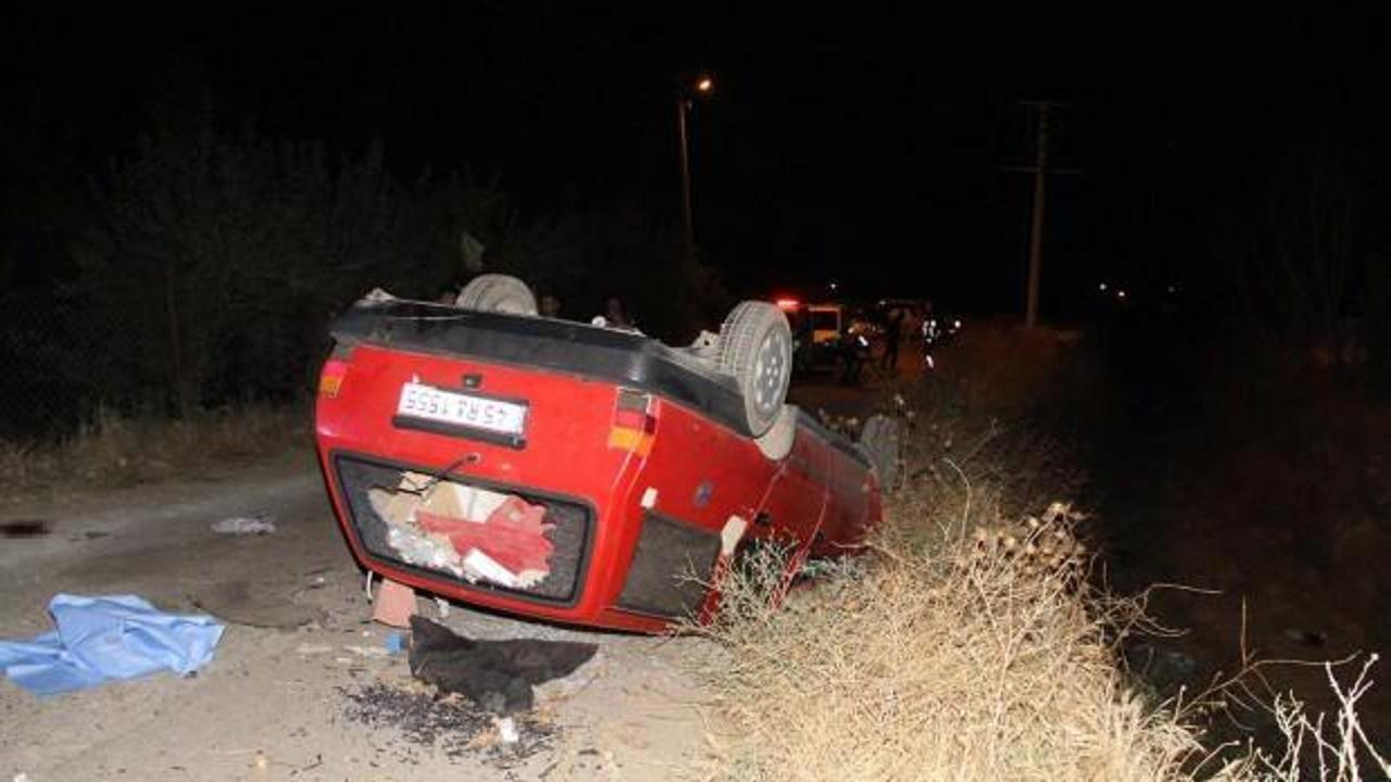 Manisa’da otomobil takla attı: 1 kişi hayatını kaybetti