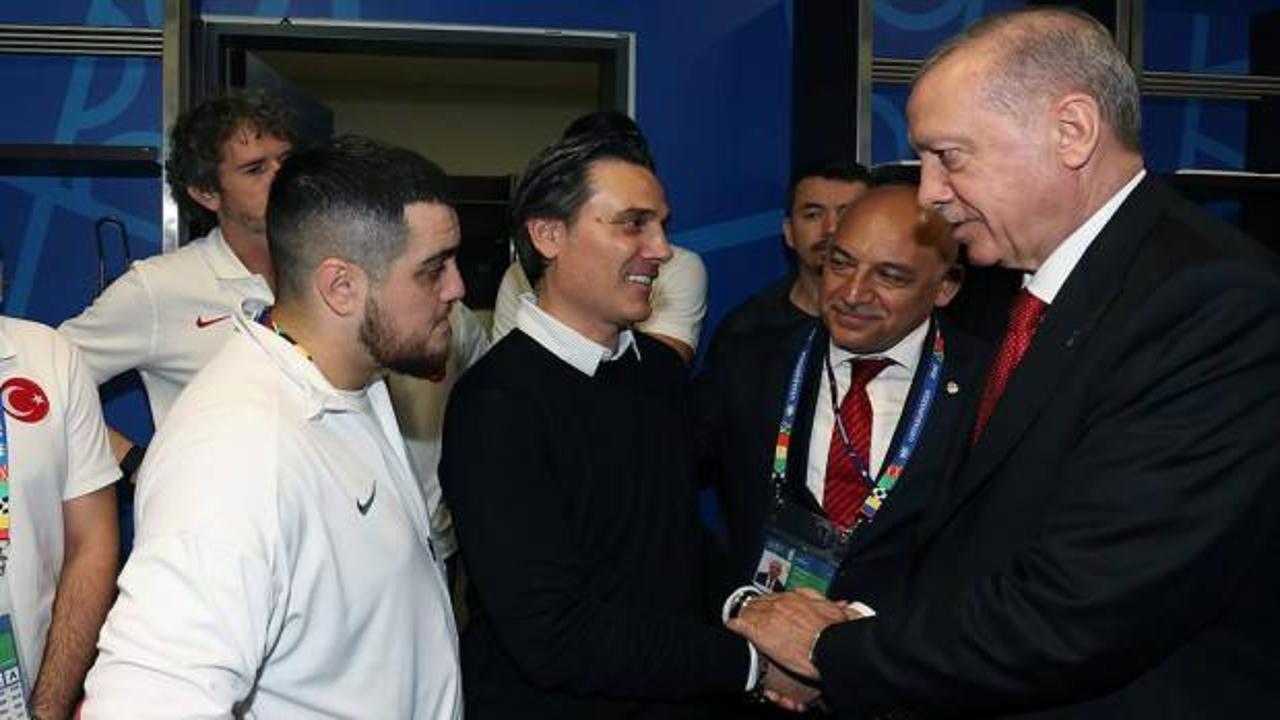 Cumhurbaşkanı Erdoğan'dan Montella'ya destek