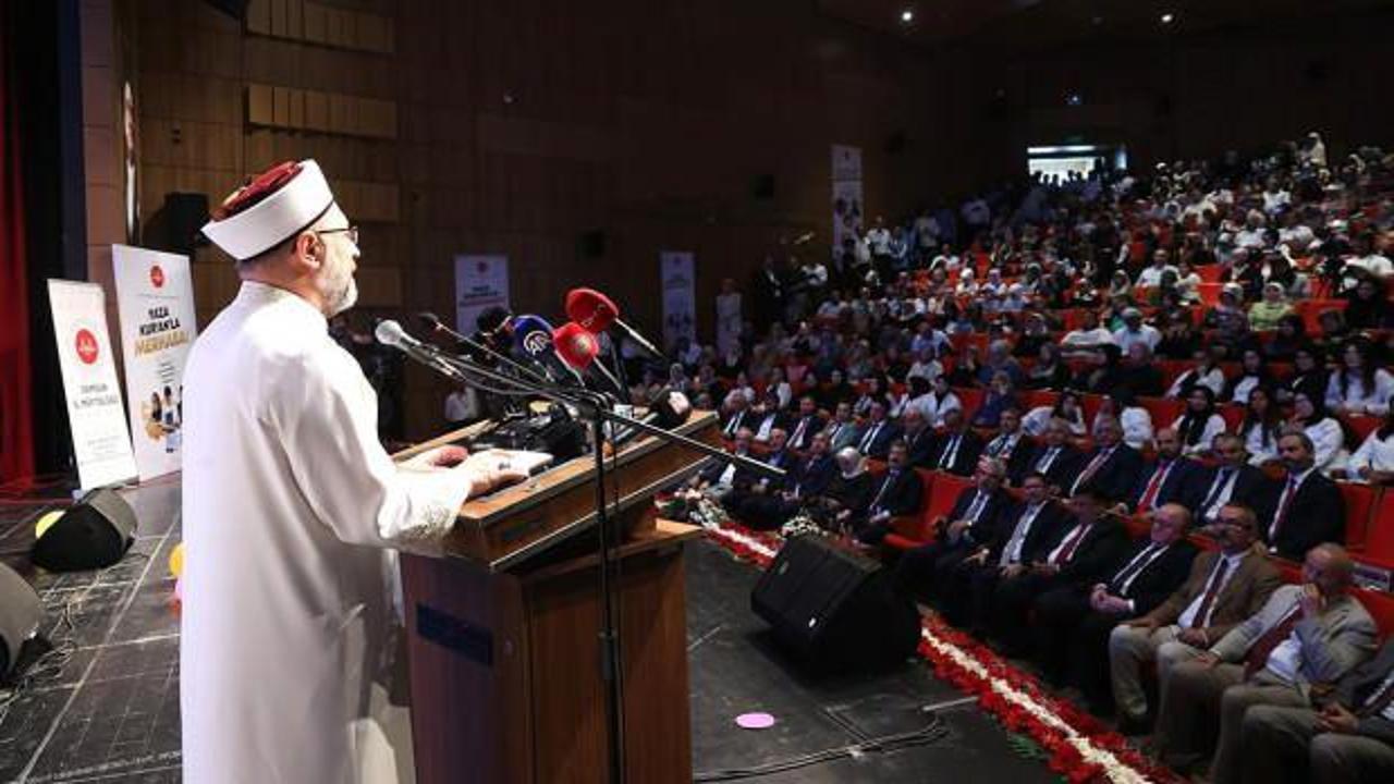 Diyanet İşleri Başkanı Erbaş, 2024 Yılı Yaz Kur'an Kursları A&ccedil;ılış Programı'na katıldı