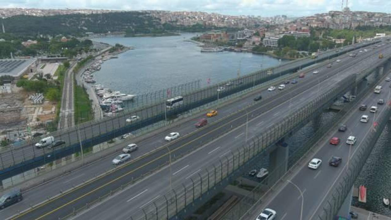 Hali&ccedil; K&ouml;pr&uuml;s&uuml;'ndeki &ccedil;alışma sona erdi!