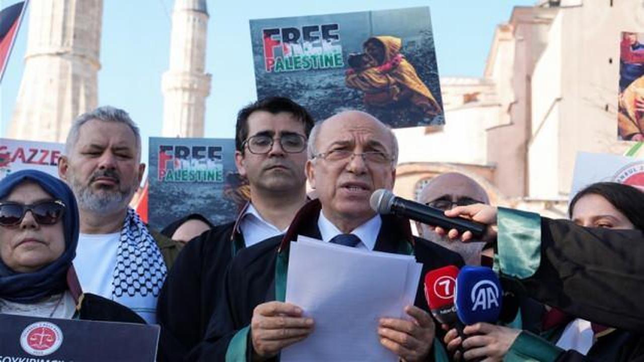 İstanbul 2 Nolu Barosu Gazze'deki çocuk ve kadın katliamını protesto etti