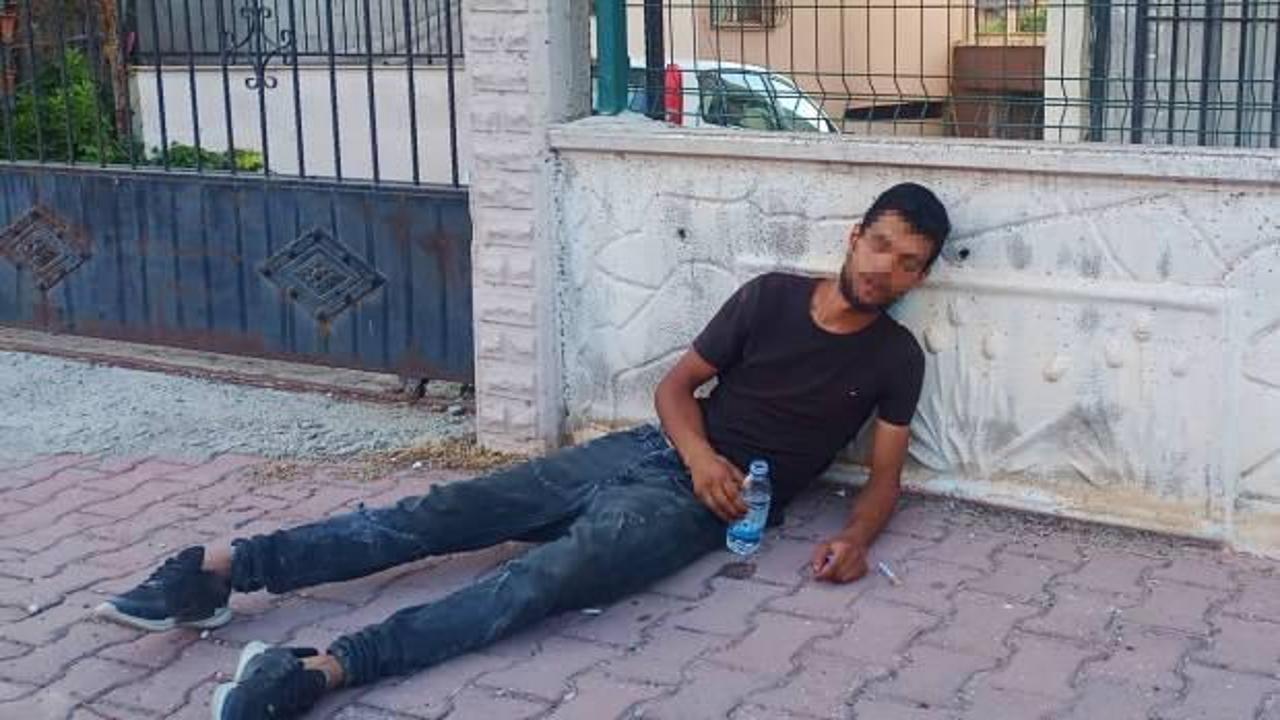 Antalya'da madde bağımlısı gencin i&ccedil;ler acısı hali 