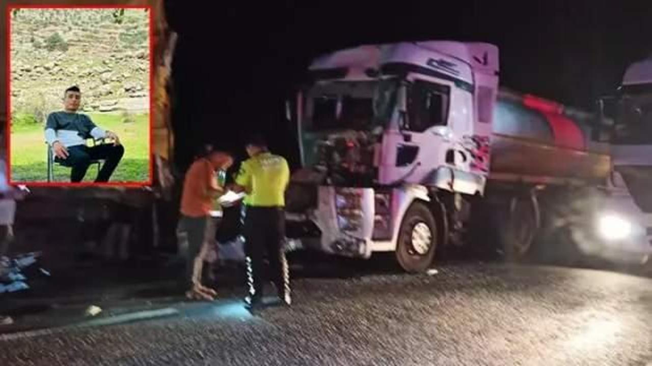 Şırnak'ta TIR'a arkadan çarpan tankerin sürücüsü öldü
