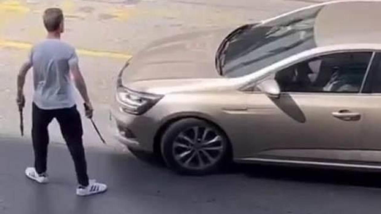 &Uuml;mraniye'de korku dolu anlar! Samuray kılıcıyla ter&ouml;r estirdi