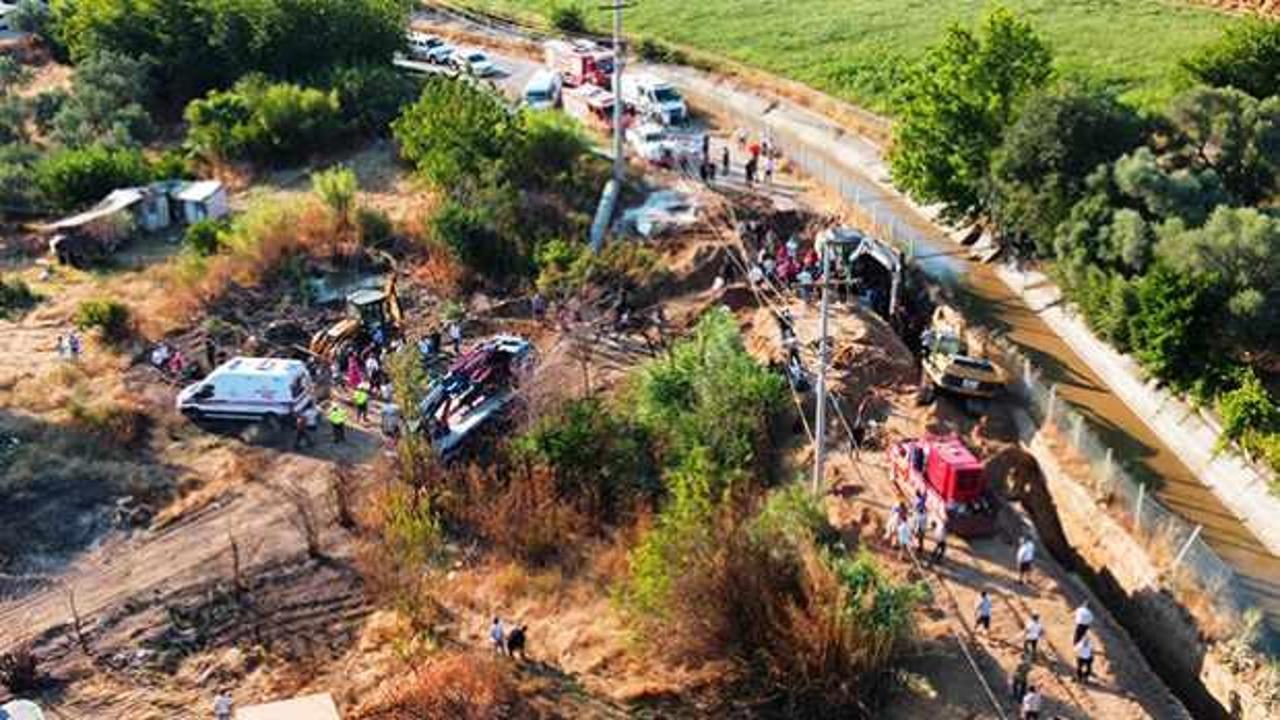 Aydın'da i&ccedil;me suyu hattı kazısında g&ouml;&ccedil;&uuml;k: 3 iş&ccedil;i hayatını kaybetti, 5 g&ouml;zaltı