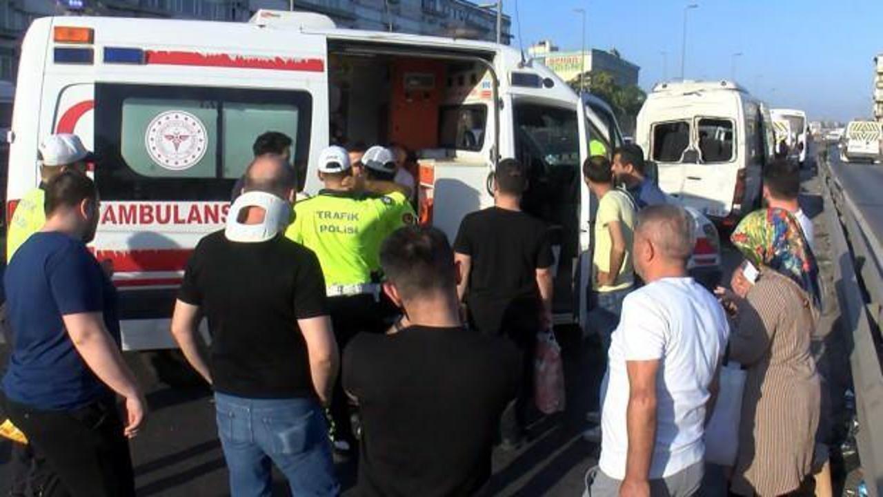 D-100 Karayolu'nda zincirleme kaza: 13 yaralı