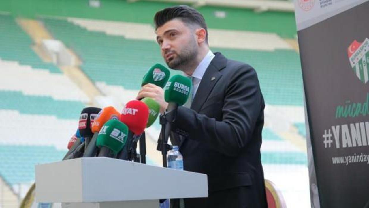 Bursaspor Başkanı: Bursaspor'un hakkını kimseye yedirmeyiz