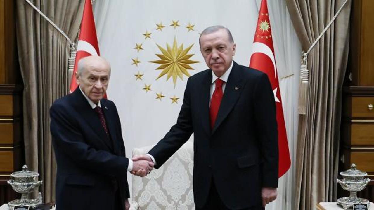 Cumhurbaşkanı Erdoğan, Bahçeli ve diğer siyasi parti liderlerini kabul etti