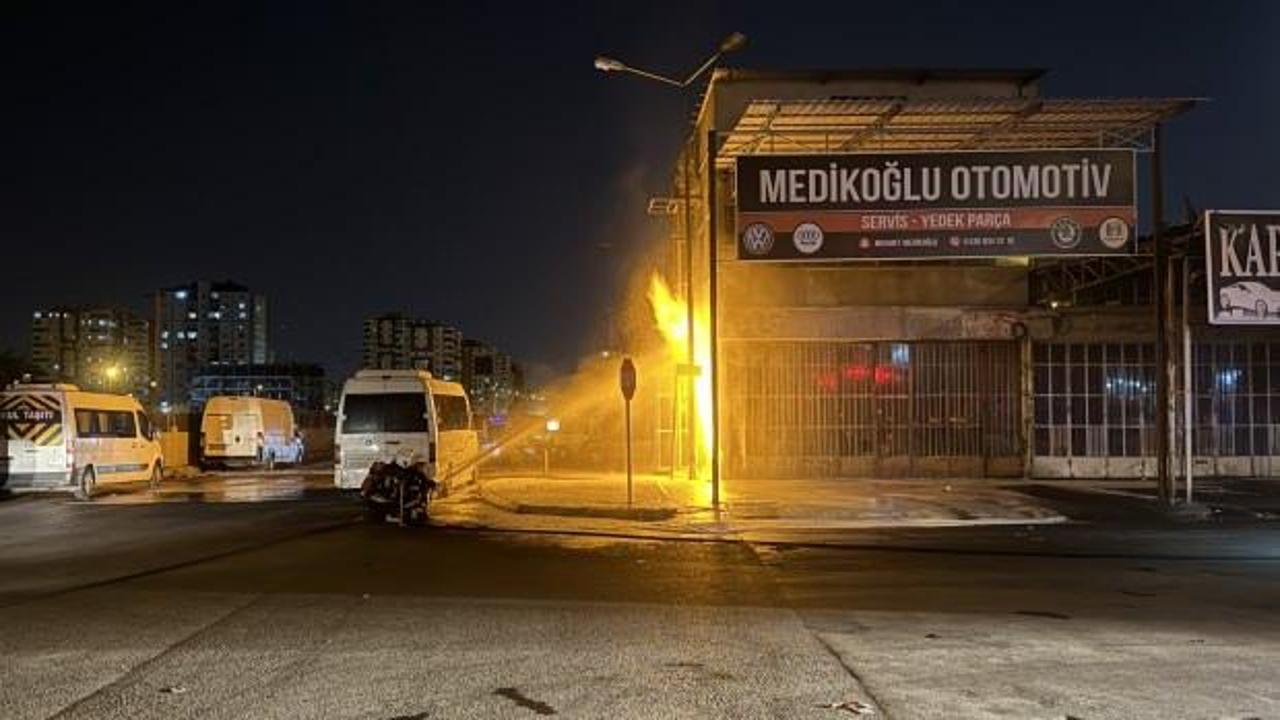 Kayseri'de doğal gaz borusu patladı: Korkutan yangın söndürüldü