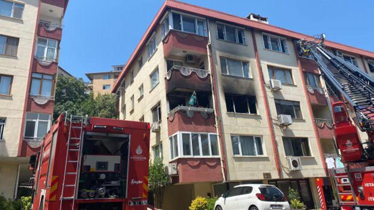 Şişli'de 4 katlı binada çıkan yangın söndürüldü