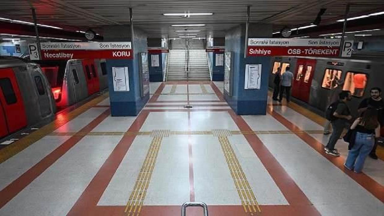 Ankara'da metro seferlerine 'aşırı sıcak' engeli