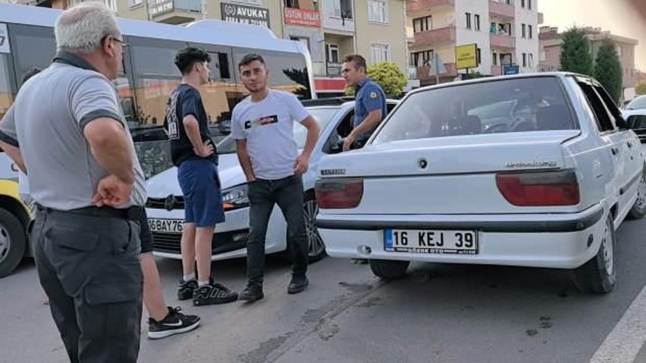 Bursa’da 4 ay önce ehliyetine el konulan sürücü, alkollü kaza yaptı