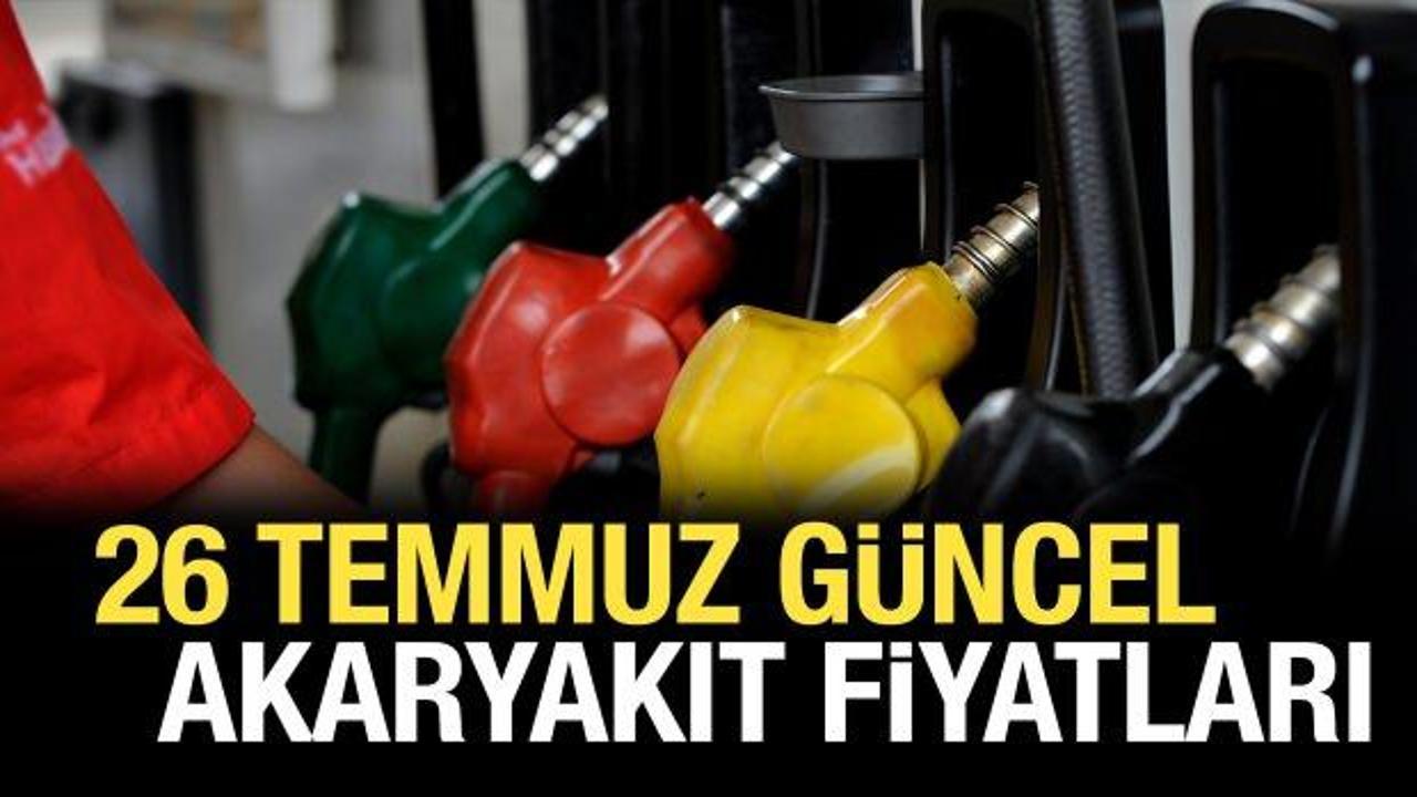 GÜNCEL AKARYAKIT FİYATLARI 26 TEMMUZ 2024! Bugün benzin, motorin (mazot) ve LPG güncel litre fiyatı ne kadar?