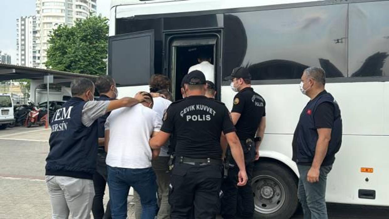 Mersin'de DEAŞ'a darbe: 9 şüpheli adliyede