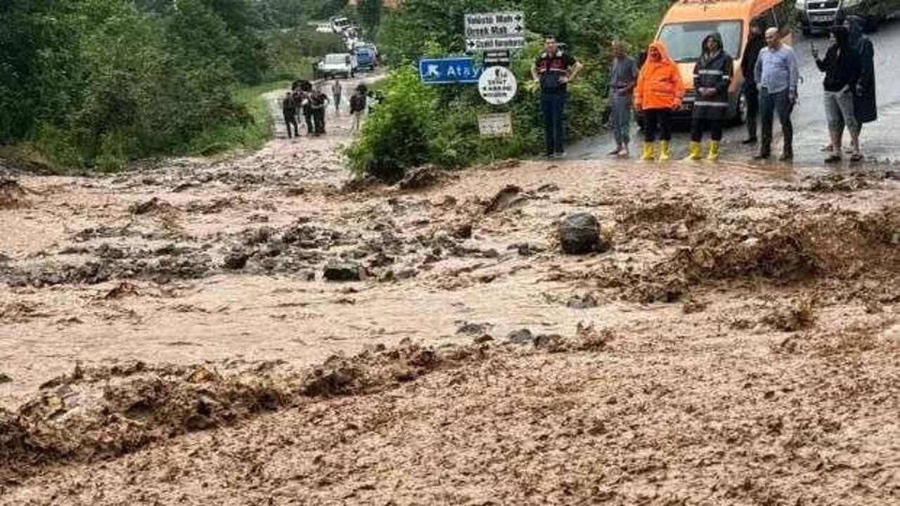 Trabzon’da sağanak, sel, taşkın ve heyelana neden oldu