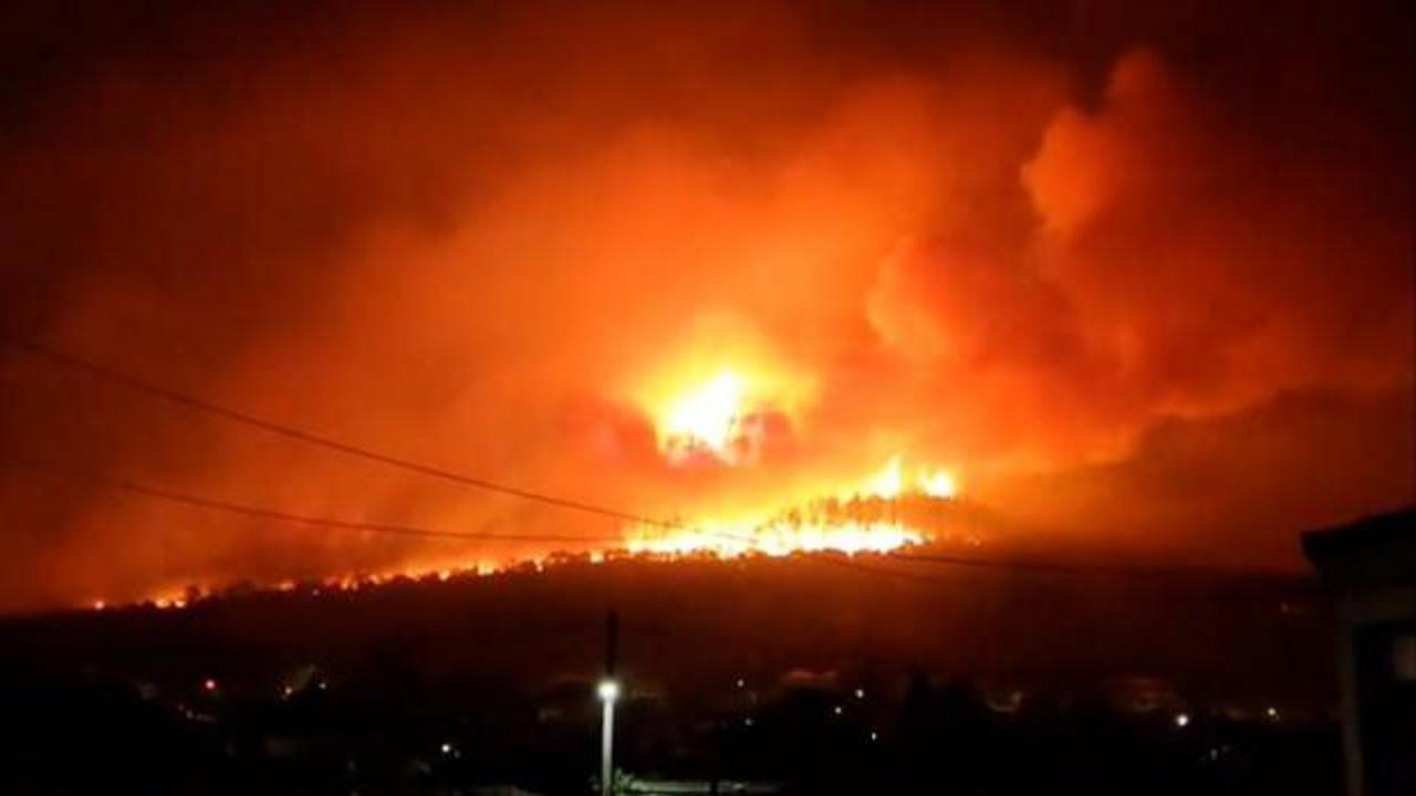 Yunanistan'da orman yangınları nedeniyle bir köy tahliye edildi