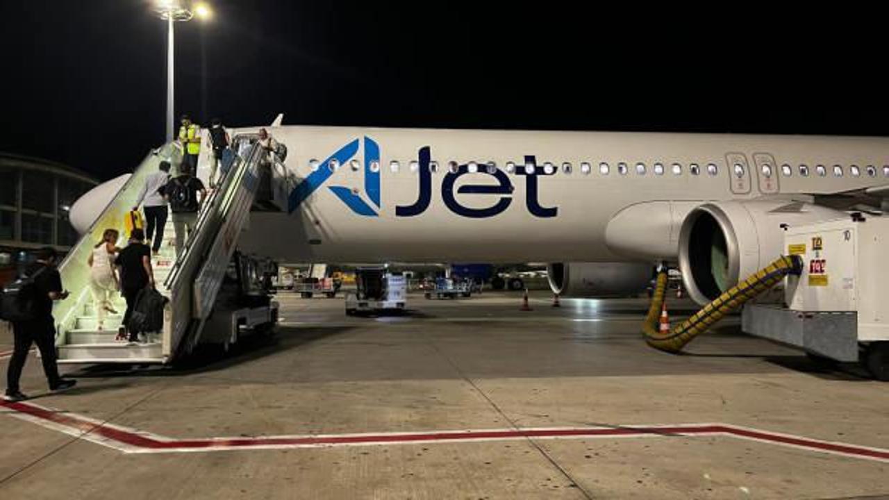 AJet Kahire'ye ilk seferini yaptı