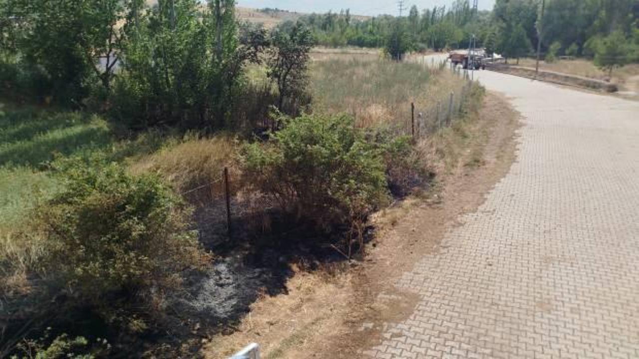 Alaca'da artan anız yangınları vatandaşları tedirgin ediyor