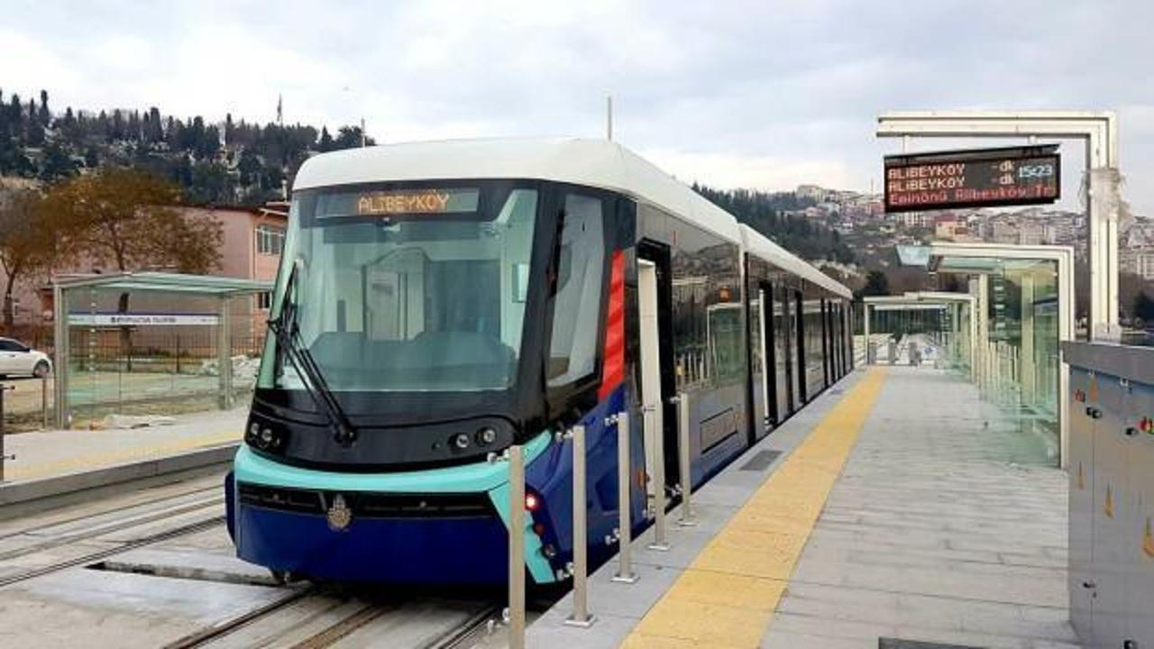 Emin&ouml;n&uuml;-Alibeyk&ouml;y Tramvay Hattı'nda arıza: Seferler yapılamıyor!
