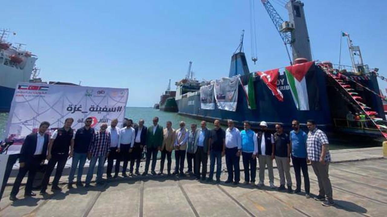 Kuveyt KSR ve İHH Gazze&rsquo;ye insani yardım gemisi g&ouml;nderdi