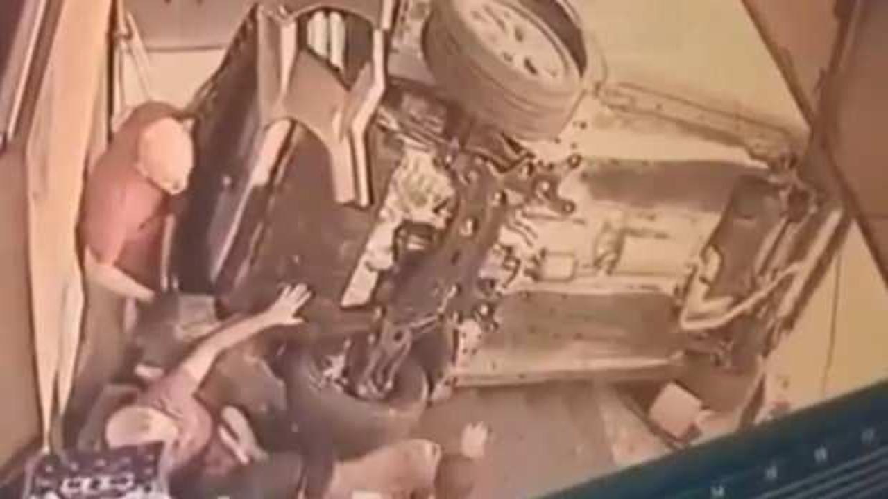 Maltepe’de akılalmaz kaza! Dükkan önünde çay içen 4 kişiye cip çarptı