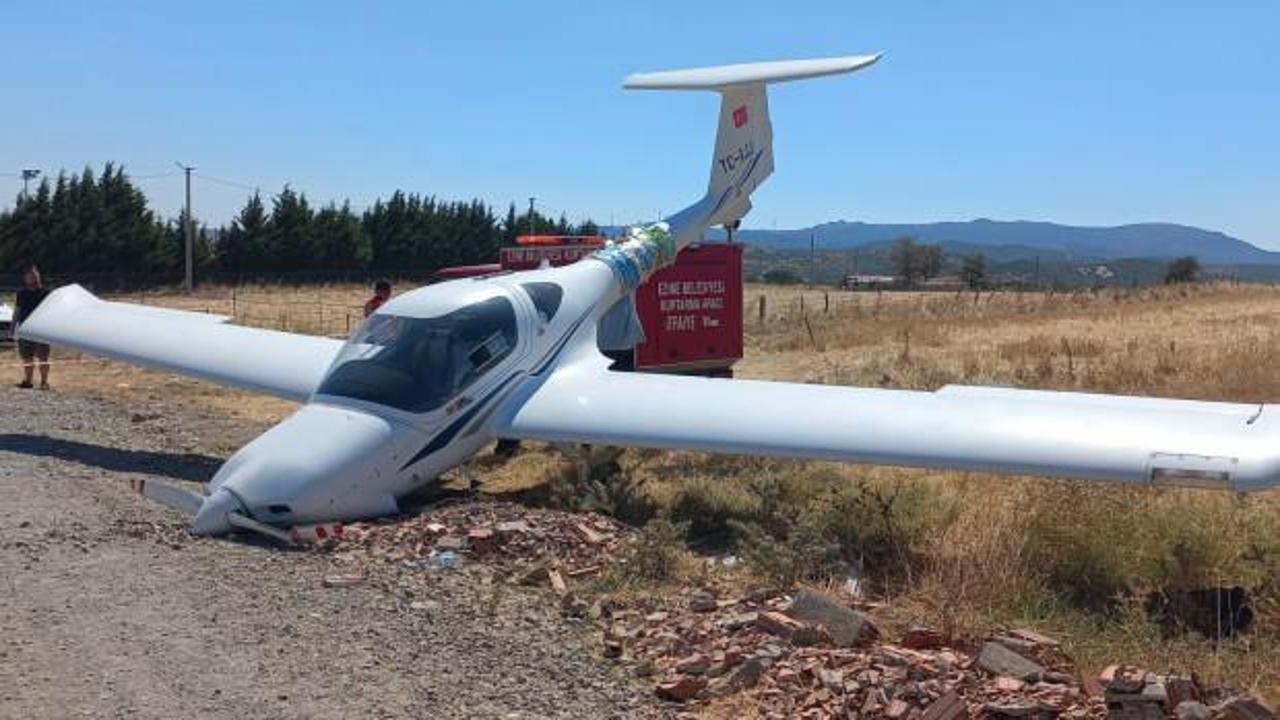 &Ccedil;anakkale'de eğitim u&ccedil;ağı tarlaya d&uuml;şt&uuml;