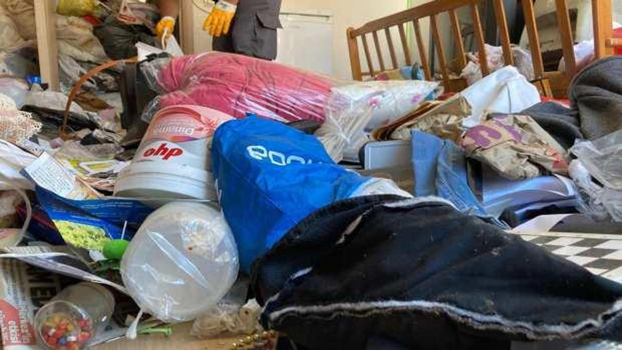 Ekipler neye uğradığını şaşırdı: Bir evden 9 kamyon çöp çıkartıldı