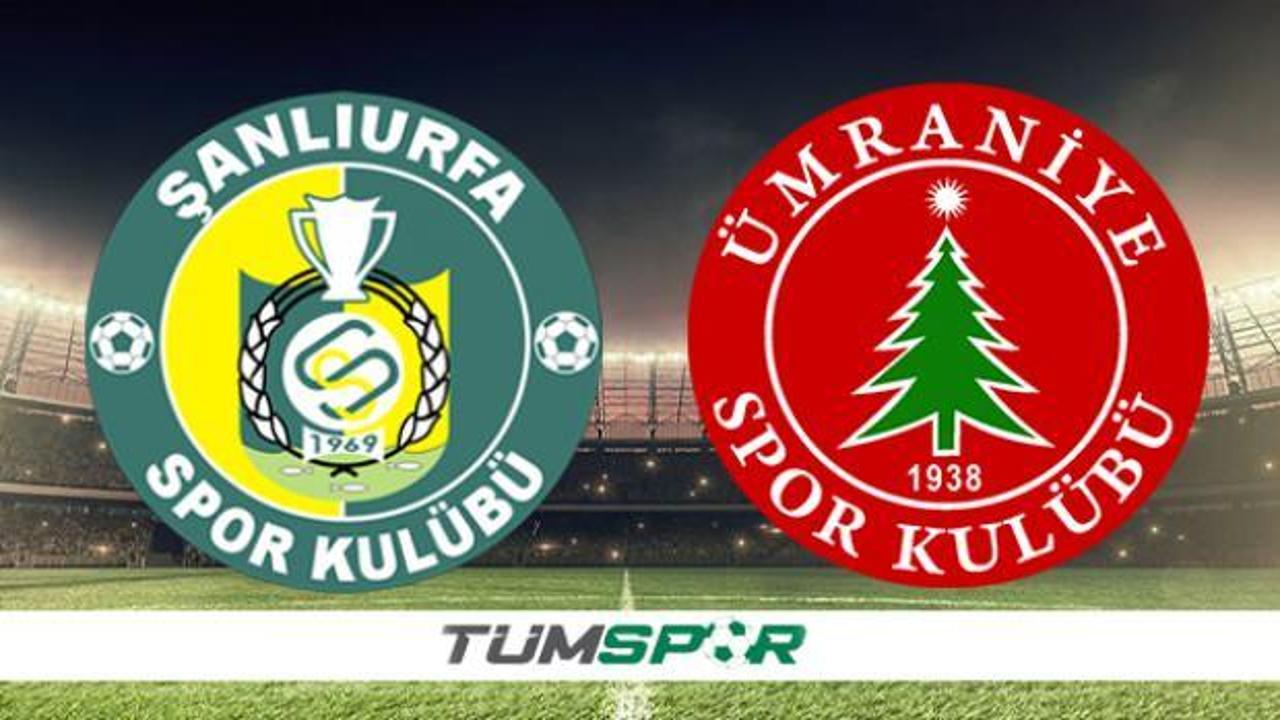 Şanlıurfaspor - Ümraniyespor maçı hangi kanaldan izlenir? Şanlıurfa - Ümraniye maçı bugün mü, saat kaçta?