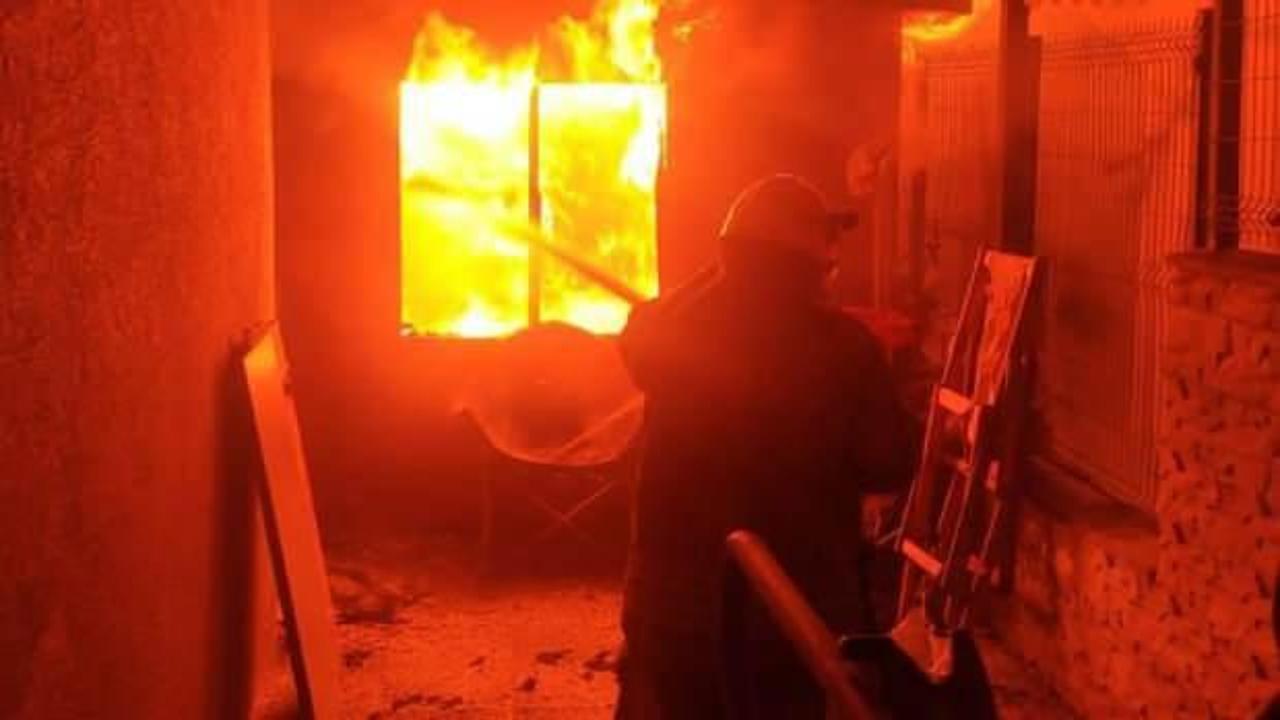 Sarıyer'de Aras Bulut İynemli'nin villasında korkutan yangın